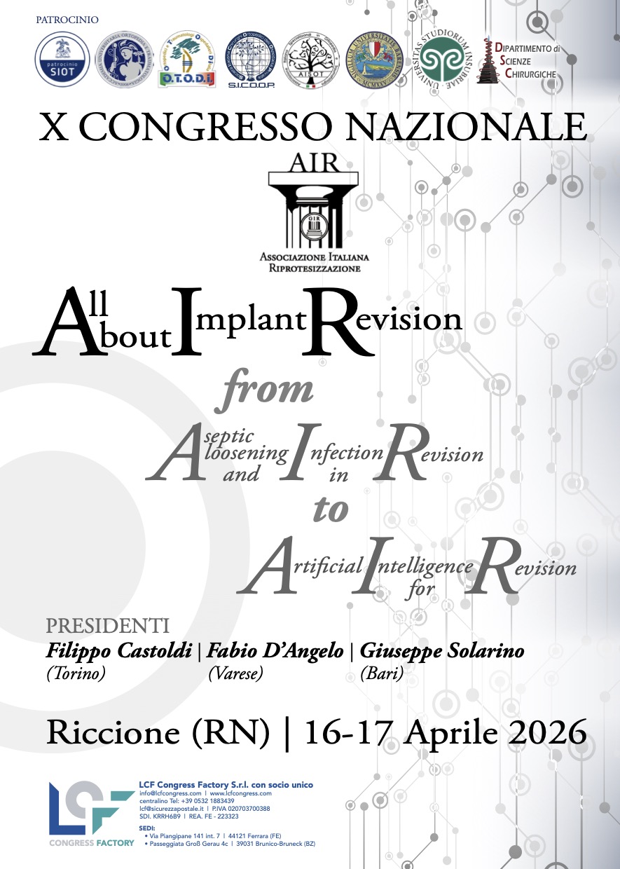 X CONGRESSO NAZIONALE A.I.R. Riccione, (RN) 16 - 17 aprile 2026 Filippo Castoldi Fabio, D’Angelo Giuseppe Solarino